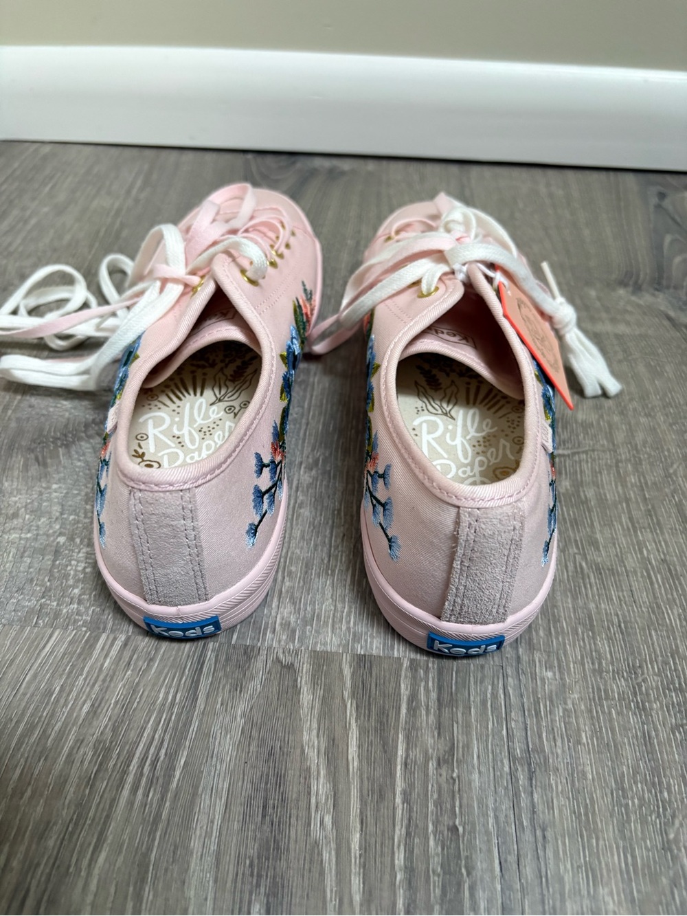 Women’s Keds X Rifle Paper Co. Embroidered Sneakers NWT - Picture 6 of 9